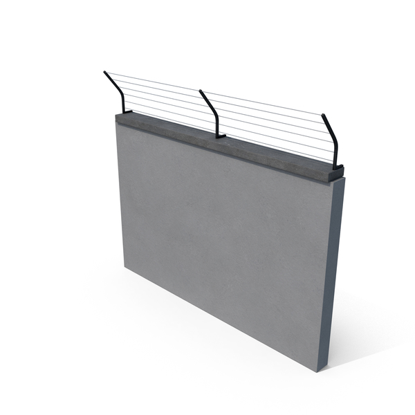 Concrete Fence Module PNG & PSD Images