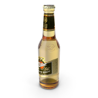 Beer Bottle Miller Genuine Draft 330ml PNG & PSD Images
