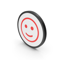 Icon Smiling Emoji Red PNG & PSD Images