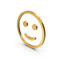 Smiling Emoji Gold PNG & PSD Images