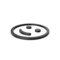 Black Smiling Emoji PNG & PSD Images