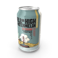 Beer Can 21st Amendment Hell or High Watermelon 12fl oz PNG & PSD Images