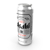 Beer Can Asahi Super Dry 500ml 2013 PNG & PSD Images