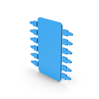 Symbol Microchip Blue PNG & PSD Images