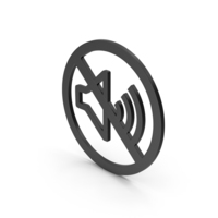 Symbol No Sound Black PNG & PSD Images