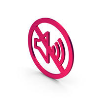 Symbol No Sound Metallic PNG & PSD Images