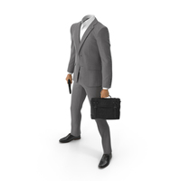 Waiting Bag Gun Suit Grey PNG & PSD Images