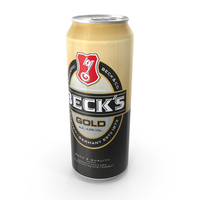 Beer Can Becks Gold 500ml PNG & PSD Images