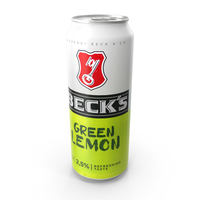 Beer Can Becks Green Lemon 500ml PNG & PSD Images