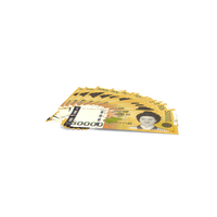 Fan of South Korean 50000 Won Banknotes PNG & PSD Images