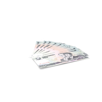 Fan Shaped North Korea 5 Won Banknotes PNG & PSD Images