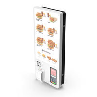 Fast Food Self Ordering Kiosk Wall Mounted PNG & PSD Images