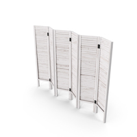 Folding Wood Room Divider Screen PNG & PSD Images