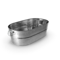 Galvanized Oval Tub PNG & PSD Images