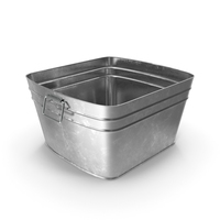 Galvanized Square Tub PNG & PSD Images