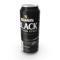 Belhaven Black Scottish Stout 500ml Beer Can PNG & PSD Images