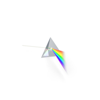 Glass Pyramid Refraction of Light Spectrum PNG & PSD Images
