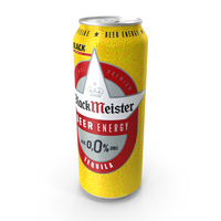 Beer Can BlackMeister Tequila Alcohol Free 500ml PNG & PSD Images