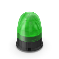 Green Warning Beacon Light PNG & PSD Images