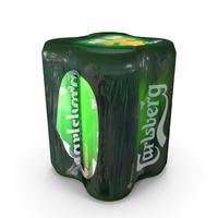 Beer Can Carlsberg 500ml 4Pack PNG & PSD Images