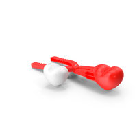 Heart Shaped Snowball Maker Tool with Snowball PNG & PSD Images
