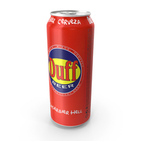 Beer Can Duff Lagerbier Hell 500ml PNG & PSD Images