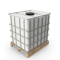 IBC Fluid Container 1000 Litre Wooden Pallet PNG & PSD Images