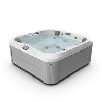 Jacuzzi J 335 Hot Tub Platinum with Water PNG & PSD Images