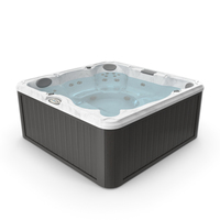 Jacuzzi J235 Hot Tub Grey with Water PNG & PSD Images