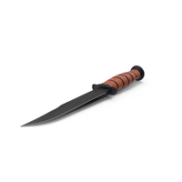 Ka Bar USMC Straight Edge Combat Knife PNG & PSD Images