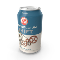 New Belgium Shift Pale Lager 12 fl oz Beer Can PNG & PSD Images