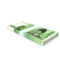 Korea Republic Won KRW 10000 Banknotes Bundle PNG & PSD Images