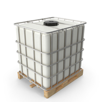 Kruizinga IBC Fluid Container 1000 Litre Wooden Pallet PNG & PSD Images