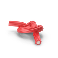 Licorice Twisted Rope Candy Tied in Knot PNG & PSD Images