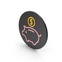 Piggy Bank Colored Icon PNG & PSD Images