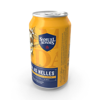 Beer Can Samuel Adams Fresh as Helles 12fl oz PNG & PSD Images