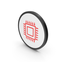 Icon Microchip Red PNG & PSD Images