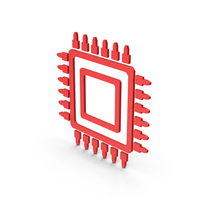 Symbol Microchip Red PNG & PSD Images