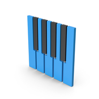 Symbol Piano Keyboards Blue PNG & PSD Images