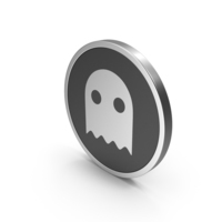 Silver Icon Ghost PNG & PSD Images
