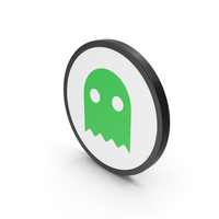 图标Ghost Green PNG和PSD图像