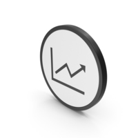 Icon Graph With Arrow PNG & PSD Images