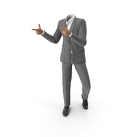Thumbs Forward Suit Grey PNG & PSD Images