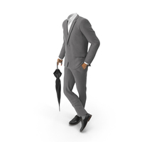 Umbrella Suit Grey PNG & PSD Images