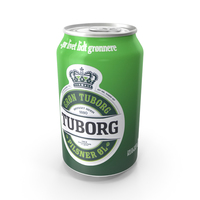 Beer Can Tuborg 330ml PNG & PSD Images