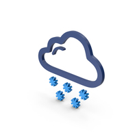 Symbol Weather Snowing Blue PNG & PSD Images