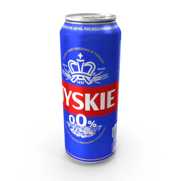 Beer Can Tyskie Zero Noalco 500ml 2020 PNG & PSD Images