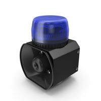 Magnetic Emergency Siren Beacon Blue PNG & PSD Images