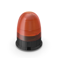 Magnetic Orange Flashing Beacon Light PNG & PSD Images