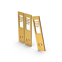 Symbol Document Binder Gold PNG & PSD Images